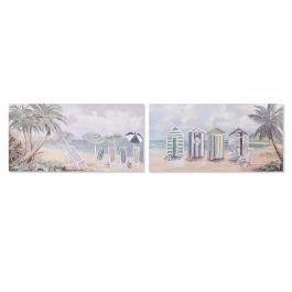 Cuadro Home ESPRIT Playa Mediterráneo 120 x 3 x 60 cm (2 Unidades)