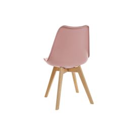 Silla Scandi DKD Home Decor Rosa Natural 55x82x48 cm Silla Scandi DKD Home Decor Rosa Natural 55x82x48 cm