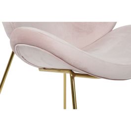 Silla Glam DKD Home Decor Rosa Palo Dorado 57 x 73 x 63 cm Silla Glam DKD Home Decor Rosa Palo Dorado 57 x 73 x 63 cm