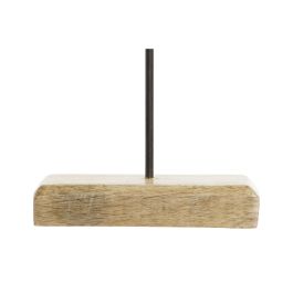 DKD Home Decor Pez Decorativo Azul Blanco Natural Mango Metal 25 x 5 x 22 cm Hecho a Mano