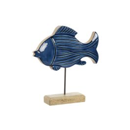 DKD Home Decor Decoracion Mediterraneo Pez Azul Natural Mango y Metal Hecho a Mano 5 x 25 x 23 cm Precio: 7.49999987. SKU: B1BDS5TV6B