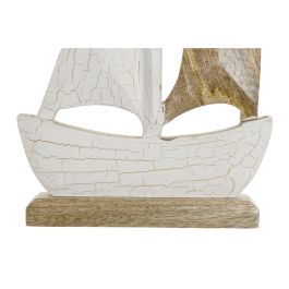 Figura Decorativa Home ESPRIT Blanco Natural Mediterráneo 23 x 5 x 50 cm
