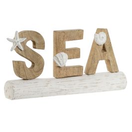 Figura Decorativa Home ESPRIT Sea Blanco Natural Mediterráneo 47 x 8 x 24,5 cm