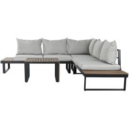 Sofa DKD Home Decor Gris 228 x 64 x 228 cm Set de 4