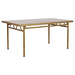 Conjunto de Mesa con 4 Sillas Home ESPRIT Aluminio 160 x 90 x 75 cm (5 Piezas)