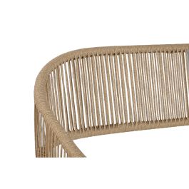 Sofa DKD Home Decor Marron Blanco 63 x 67 x 126 cm Set de 4