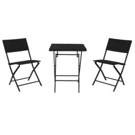 Mesa DKD Home Decor Negro 58 x 71.5 x 58 cm Set de 3