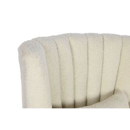Sillón Home ESPRIT Blanco Natural Madera de caucho 73 X 65 X 87 cm