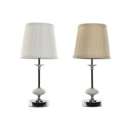 Lámpara de mesa Home ESPRIT Blanco Beige Metal Porcelana 25 W 220 V 20 x 20 x 44 cm (2 Unidades) Precio: 41.94999941. SKU: B14S8SWWA9