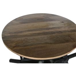 Mesa auxiliar Home ESPRIT Marrón Negro Hierro Madera de mango 116 x 72 x 110 cm