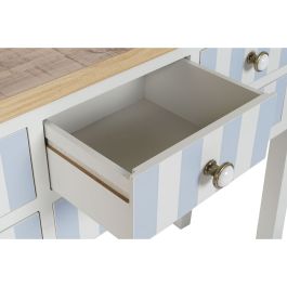 Consola Home ESPRIT Azul Blanco Madera de Paulonia 103 x 35 x 80 cm