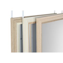 Espejo de pared Home ESPRIT Blanco Marrón Beige Gris Cristal Poliestireno 35 x 2 x 132 cm (4 Unidades)