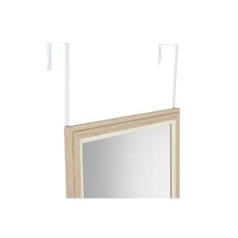 Espejo de pared Home ESPRIT Blanco Marrón Beige Gris Cristal Poliestireno 35 x 2 x 132 cm (4 Unidades)