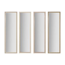 Espejo de pared Home ESPRIT Blanco Marrón Beige Gris Cristal Poliestireno 35 x 2 x 132 cm (4 Unidades) Precio: 100.1033. SKU: B1FN4MN9BW
