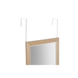 Espejo de pared Home ESPRIT Blanco Marrón Beige Gris Cristal Poliestireno 35 x 2 x 125 cm (4 Unidades)