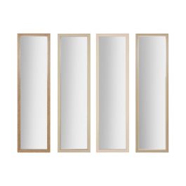 Espejo de pared Home ESPRIT Blanco Marrón Beige Gris Cristal Poliestireno 35 x 2 x 125 cm (4 Unidades) Precio: 101.67025. SKU: B1G23PT2LC