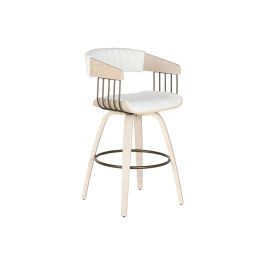 Taburete Scandi DKD Home Decor Blanco 47.5 x 94.5 x 51.5 cm