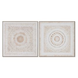 Cuadro Home ESPRIT Mandala Escandinavo 100 x 4 x 100 cm (2 Unidades) Precio: 157.39317. SKU: B14H8HNFG2