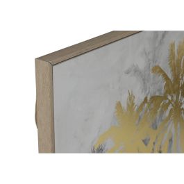 Cuadro Tropical DKD Home Decor Dorado Blanco 4 x 90 x 140 cm (2 Unidades)