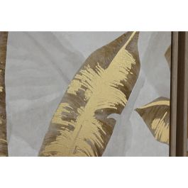 Cuadro Tropical DKD Home Decor Dorado Beige 4 x 120 x 180 cm Set de 3