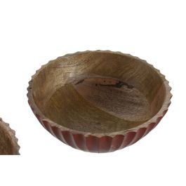 DKD Home Decor Bol Colonial Sai white 23 Verde Amarillo 15 x 8 x 15 cm (3 Unidades)