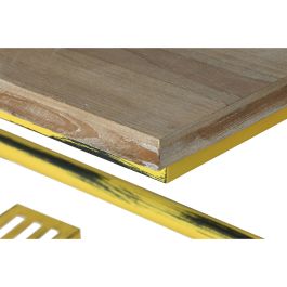 Consola Home ESPRIT Amarillo Negro Madera Metal 160 x 40 x 88 cm