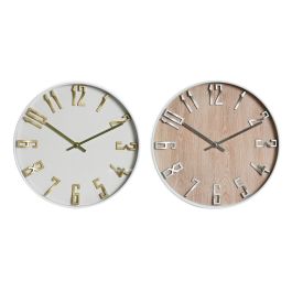 Reloj de Pared Home ESPRIT Blanco Dorado Plateado PVC 30 x 4 x 30 cm (2 Unidades) Precio: 20.78999978. SKU: B1CQJD7K6Y