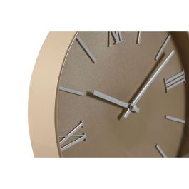 Reloj de Pared Home ESPRIT Azul Rosa Mostaza PVC 30 x 4 x 30 cm (3 Unidades)