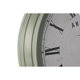 Reloj de Pared Home ESPRIT Negro Verde Metal Cristal 70 x 9 x 70 cm (2 Unidades)