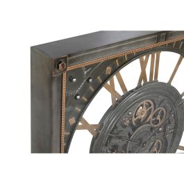 Reloj Pared Loft DKD Home Decor Gris Plateado 10 x 80 x 80 cm