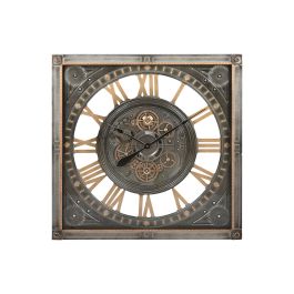 Reloj de Pared Home ESPRIT Gris Dorado Plateado Cristal Hierro 80 x 10 x 80 cm Precio: 170.95000032. SKU: B1GRNRRS5C