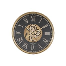 Reloj de Pared Home ESPRIT Negro Dorado Cristal Hierro 80 x 9,5 x 80 cm Precio: 159.95000043. SKU: B13PFVMNNE