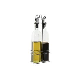 Aceitera Vinagrera Basicos DKD Home Decor Transparente 6.8 x 32 x 13 cm Set de 2 (4 Unidades)