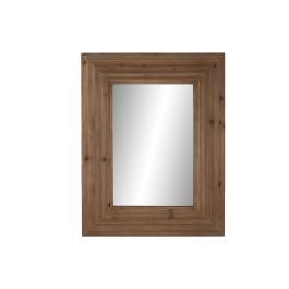 Espejo de pared Home ESPRIT Marrón Natural Abeto Moderno 104 x 9 x 135 cm