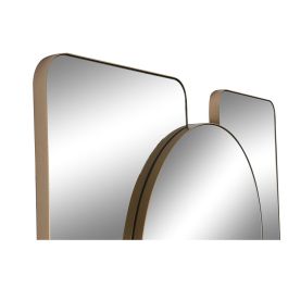 Espejo de pared Home ESPRIT Dorado Cristal Hierro Moderno 100 x 5 x 200 cm