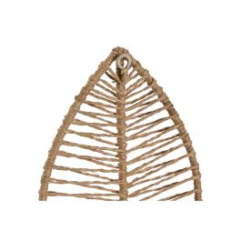 Perchero Pared Tropical DKD Home Decor Natural 4 x 26 x 12 cm Set de 3