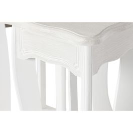 Juego de 2 mesas Home ESPRIT Blanco Madera MDF 30 x 30 x 76,5 cm