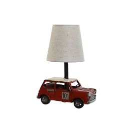 Lámpara de mesa Home ESPRIT Blanco Rojo Lino Metal 20 x 14 x 27 cm