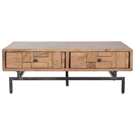 Mesa Centro Moderno DKD Home Decor Natural 70 x 40 x 115 cm