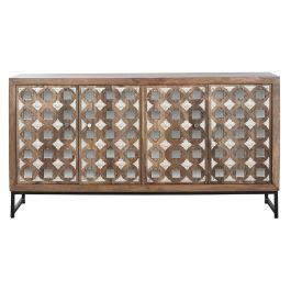 Buffet Indio DKD Home Decor Natural Plateado 38 x 80 x 150 cm