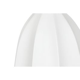 Jarrón Home ESPRIT Blanco Fibra de Vidrio 34 x 34 x 100 cm