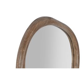 Espejo de pared Home ESPRIT Marrón Abeto 62 x 3,5 x 50 cm