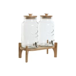 Dispensador de bebidas Home ESPRIT Silicona Bambú Cristal Plástico 5,5 L 37 x 25 x 46 cm Precio: 96.95000007. SKU: B19B2RF4Z6
