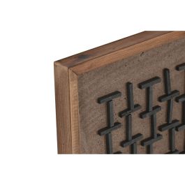 Cuadro Moderno DKD Home Decor Natural Negro 8 x 44 x 44 cm (2 Unidades)