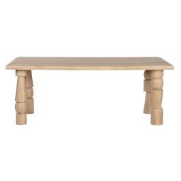 Mesa de Comedor Home ESPRIT Natural Madera de mango 200 x 90 x 76 cm