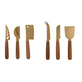 Cuchillo Basicos DKD Home Decor Dorado Natural 2 x 17 x 3 cm Set de 3 (2 Unidades) Precio: 17.544999891099998. SKU: B12YDH838A