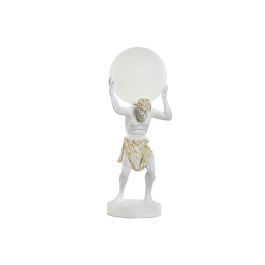 Lámpara de mesa Home ESPRIT Blanco Dorado Resina Plástico 220 V 18 x 17 x 44 cm Precio: 98.9500006. SKU: B147SCXMEF