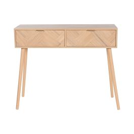 DKD Home Decor Consola Scandi Natural de Madera Paulownia y MDF con 2 Cajones Desmontable 99x34x82 cm DKD Home Decor Consola Scandi Natural de Madera Paulownia y MDF con 2 Cajones Desmontable 99x34x82 cm