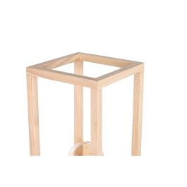 Lámpara de Pie Home ESPRIT Marrón Negro Natural Madera Hierro Pino 220 V 19 x 19 x 123 cm