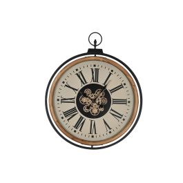 Reloj de Pared Home ESPRIT Negro Beige Dorado Natural Metal Madera de pino 74 x 9 x 91 cm Precio: 143.94999982. SKU: B12SEM8S4N